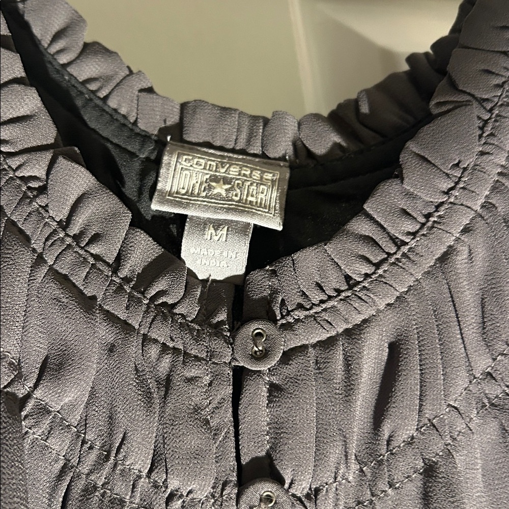 Gray Converse Ruffled Strappy Top - Picture 2 of 4